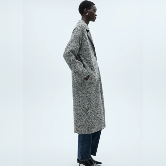 🔥Last 2🔥MANGO Mittled Knitted Coat - Picture 3 of 7